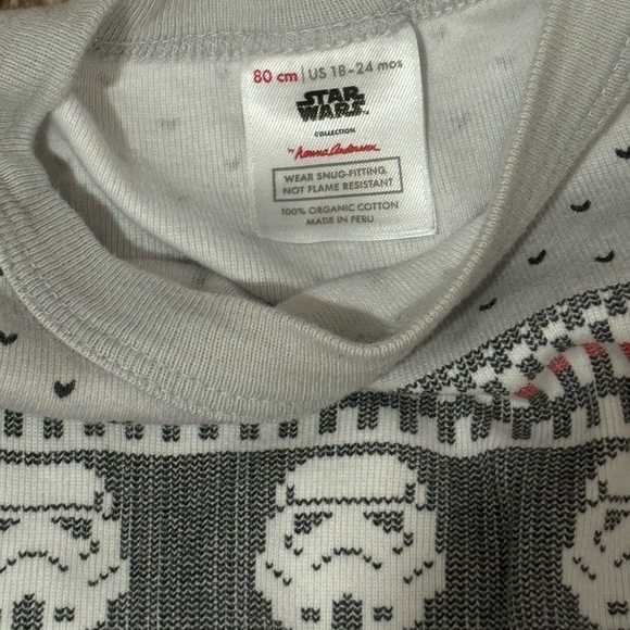 Hanna Andersson x Star Wars Fair Isle Pajamas, 18-24m - Picture 2 of 2